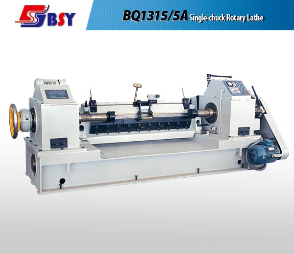 Mechanical spindle veneer lathe