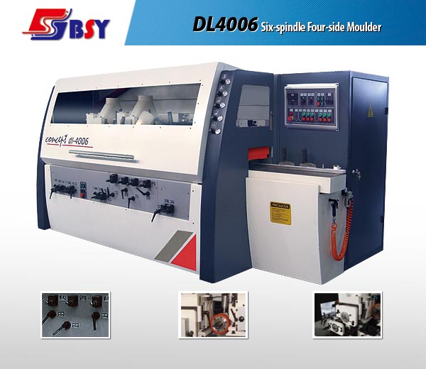 DL4006 High-speed Six-spindle Four-side Moulder